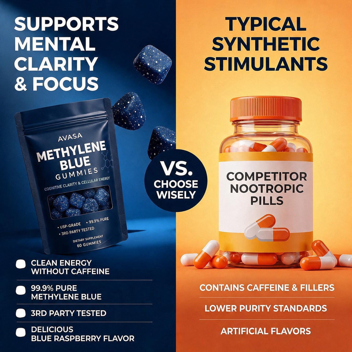 AVASA - METHYLENE BLUE GUMMIES FOR NERVE PAIN RELIEF