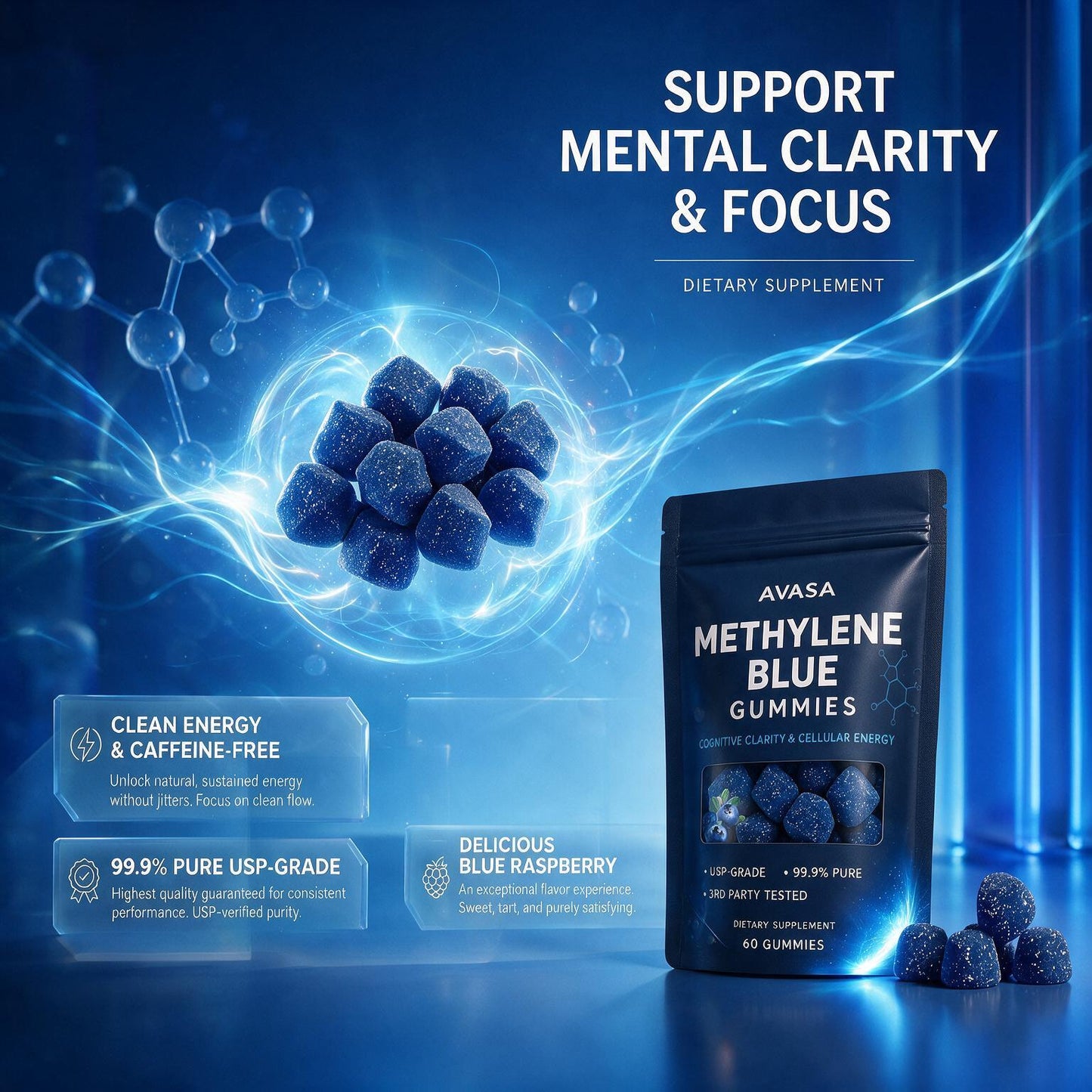 AVASA - METHYLENE BLUE GUMMIES FOR NERVE PAIN RELIEF