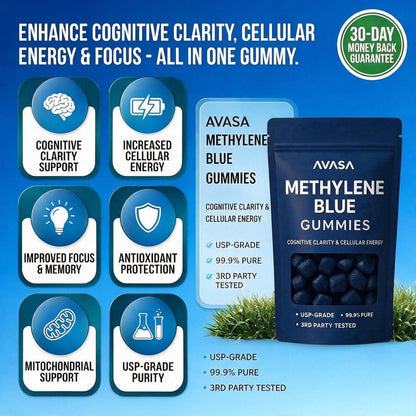 AVASA - METHYLENE BLUE GUMMIES FOR NERVE PAIN RELIEF